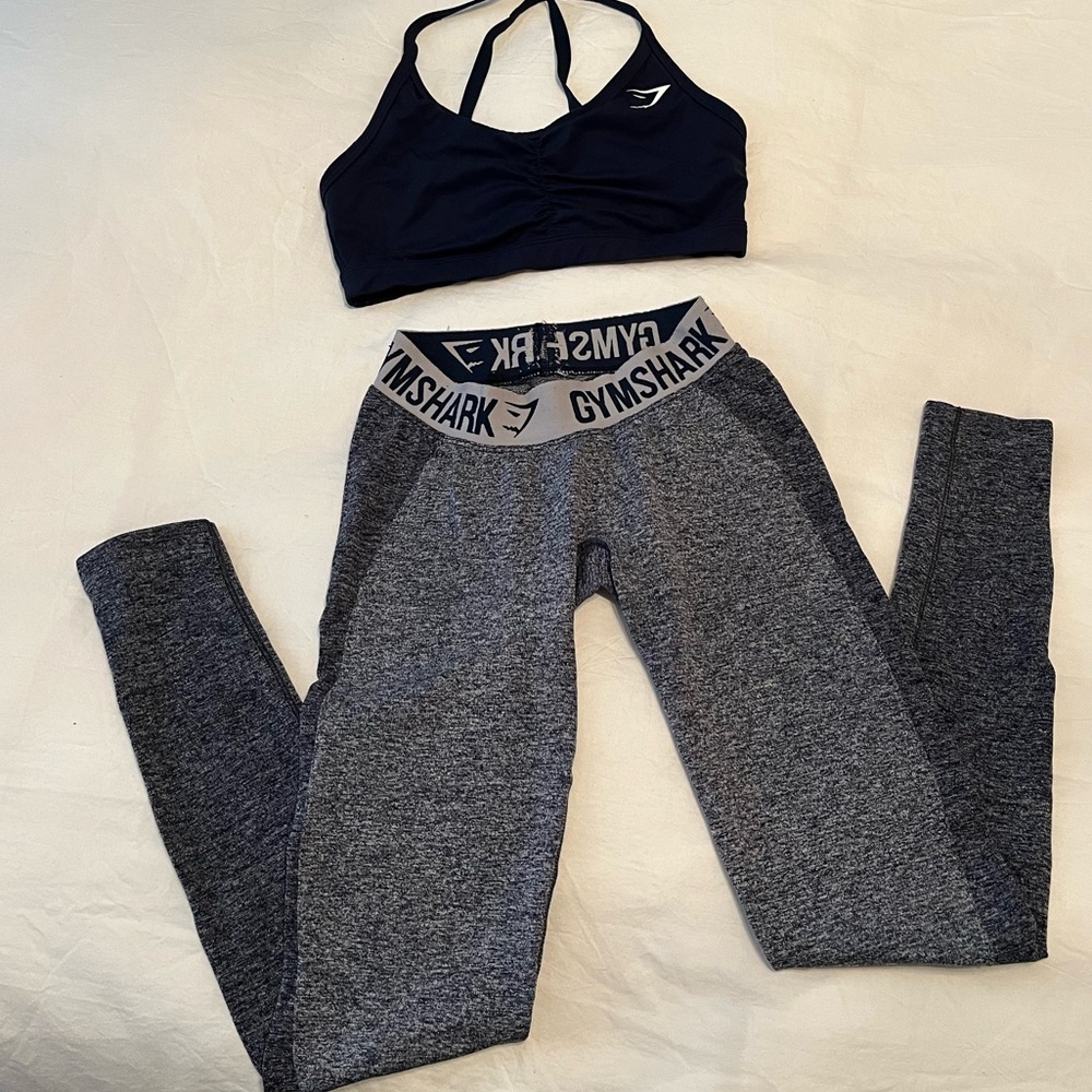 Navy Blue Gymshark Set